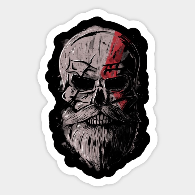 Midgard Spartan Sticker by studioyumie